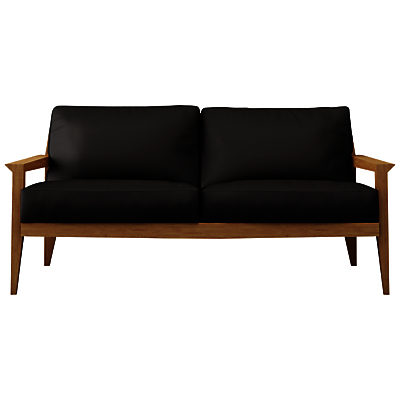 Case Stanley Medium Leather Sofa Black Case Stanley Medium Leather Sofa Black